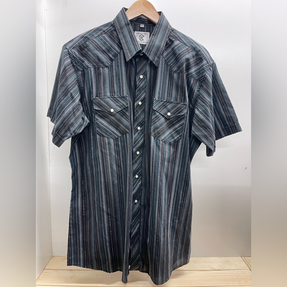 Corral‎ Men's Multicolor Striped Button Down Shirt